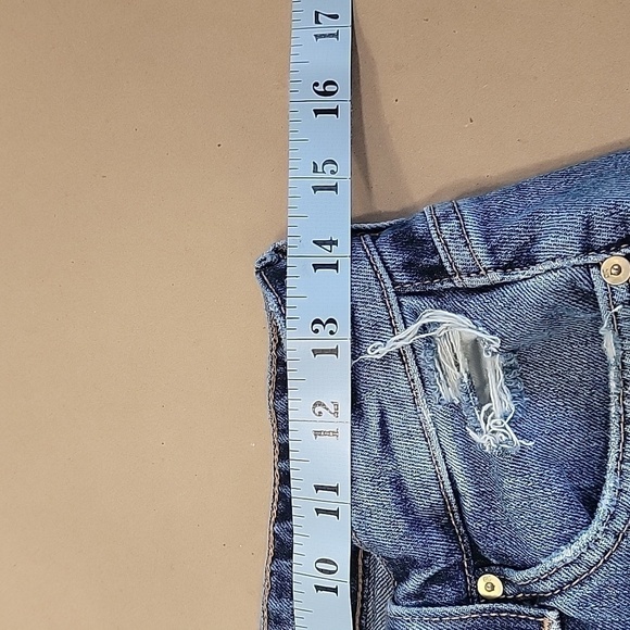 Joes Jeans Size 25 "The Smith" Mid Rise Straight Crop Jeans, Raw Sharkbite Hem - Picture 3 of 11